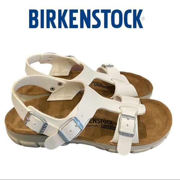 Birkenstock Saragossa White Women's Sandals with Box 36 5 - Picture 1 of 6